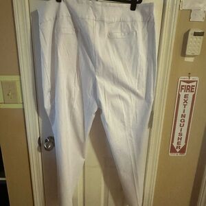 Ashley Stewart Crisp White Dress Pants